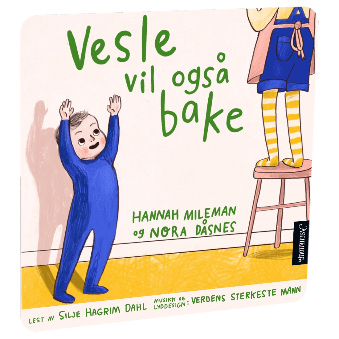 Vesle vil også bake av Hannah Mileman – Lydbok til HiRO, norsk høyttaler uten skjerm