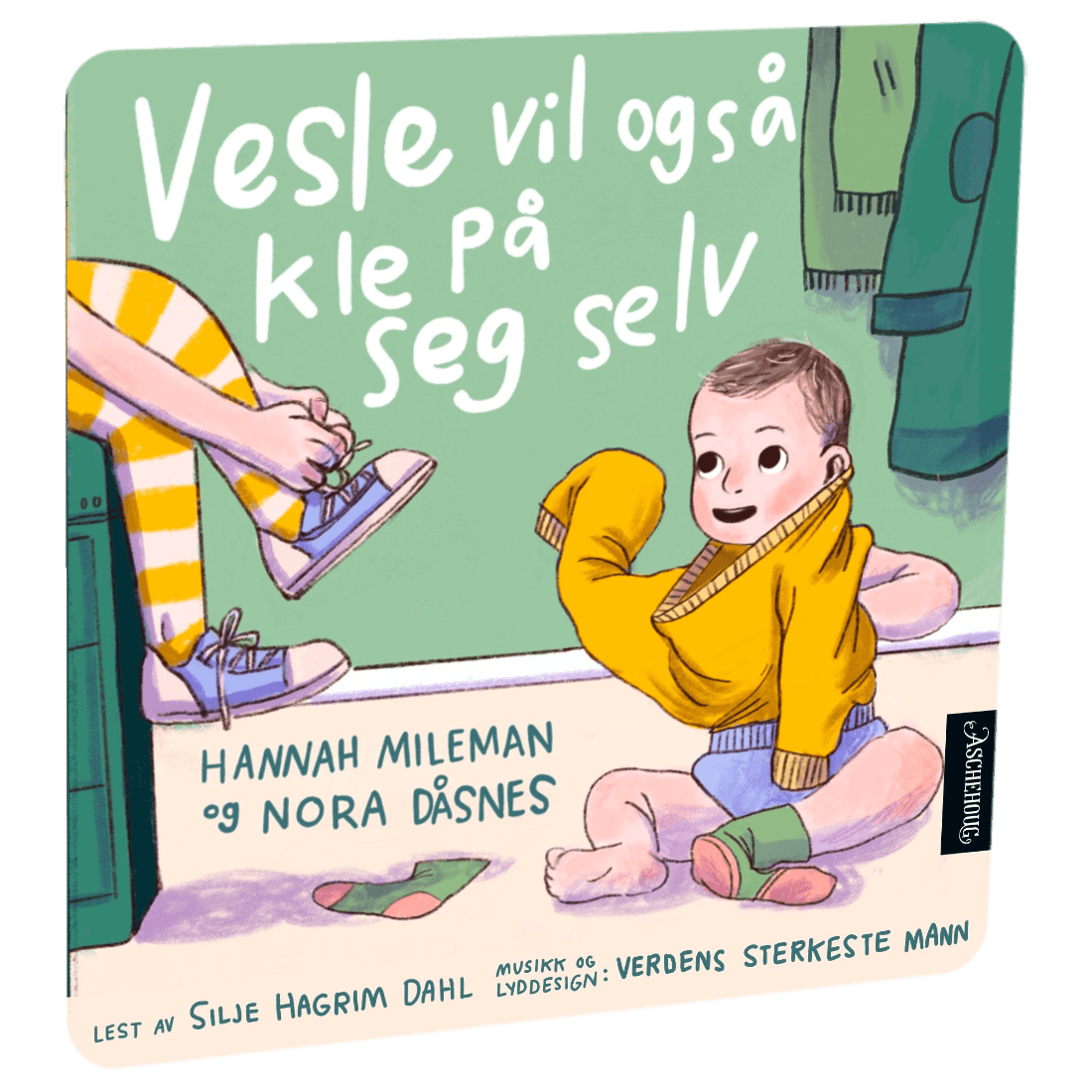 Vesle vil også kle på seg selv av Hannah Mileman – Lydbok til HiRO, norsk høyttaler uten skjerm