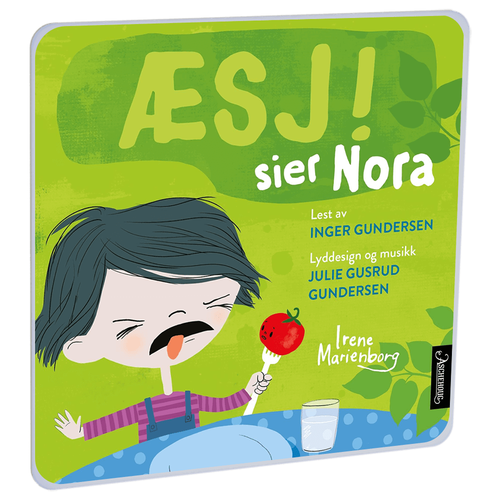 Æsj! sier Nora av Irene Marienborg – Lydbok til HiRO, norsk høyttaler uten skjerm